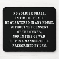 Third Amendent Est 1791 Mouse Pad