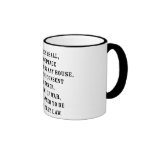 Third Amendent Text Coffee Mug