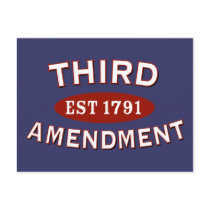 Third Amendment Est 1791 Post Card