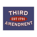 Third Amendment Est 1791 postcards
