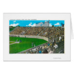 Third Base Line View of Municipal Baseball Card