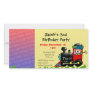 Third birthday party toy train boy