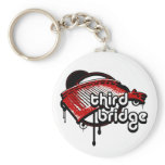 third bridge. white&red. keychains