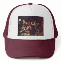Third-Class Carriage By Daumier Honoré (Best Quali Trucker Hats