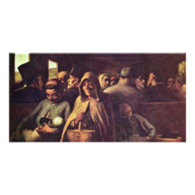 Third-Class Carriage By Daumier Honoré (Best Quali Photo Greeting Card