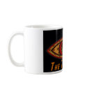 Third Eye - Black Print with Caption by Manda mugs