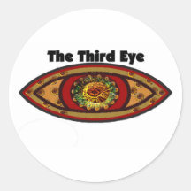 Third Eye Round Stickers