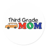Third Grade Mum stickers