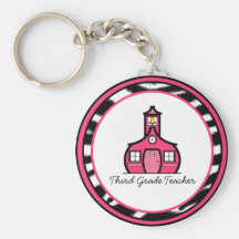 Third Grade Teacher Keychain