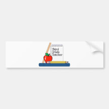 Third Grade Teacher (Notebook) Bumper Stickers