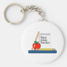 Third Grade Teacher (Notebook) Keychain