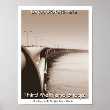 THIRD MAINLAND BRIDGE LAGOS STATE NIGERIA POSTER