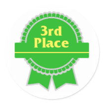 Third Place Sticker