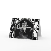 Thirties Dancing Deco Greeting Card