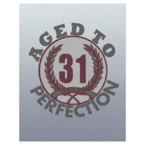 Thirty One and aged to Perfection Birthday Full Color Flyer