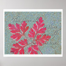 This above all... print