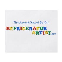 "This Artwork Should Be On" Note Flyer