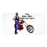 This Biker Bitch Rides her Own photo cards