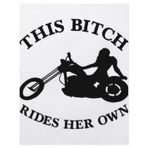 This Bitch Rides her Own Chopper Full Color Flyer