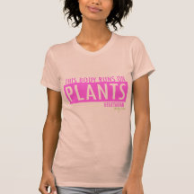 This Body Runs on plant Female Pink Version Tee Shirts