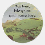 This Book Belongs To ... Fine Art Bookplates Sticker