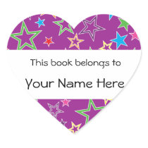 This Book Belongs To Personalised Sticker