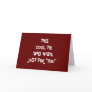 THIS COOL TIE WAS MADE JUST FOR "YOU" CARD
