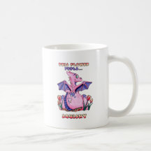 This Flower Feels Squishy cute baby dragon Mug
