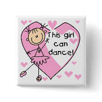 This Girl Can Dance T-shirts and Gifts Pins