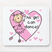 This Girl Can Dance T-shirts and Gifts Mouse Pads