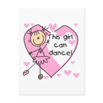 This Girl Can Dance T-shirts and Gifts Post Card