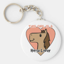 This Girls Is a Horse Lover Keychain