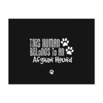 This Human Belongs to an Afghan Hound