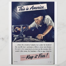 This Is America Keep It Free! Flyer