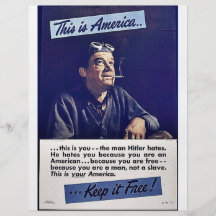 This Is America Keep It Free! Flyer