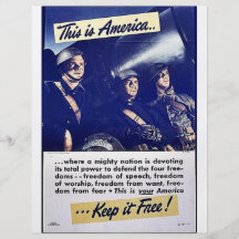 This Is America Keep It Free! Flyer