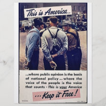This Is America Keep It Free! Flyer Design