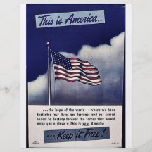This Is America Keep It Free! Flyer Design