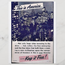 This Is America Keep It Free! Flyer Design