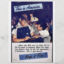 This Is America Keep It Free! Flyer Design