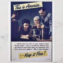 This Is America Keep It Free! Flyer Design