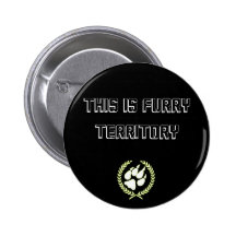 This Is Furry Territory Button