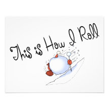 This Is How I Roll Snowball Personalised Invitation