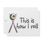 This Is How I Roll Sushi invitations