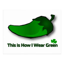 This is How I Wear Green Postcard