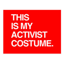 THIS IS MY ACTIVIST COSTUME POST CARDS