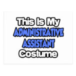 This Is My Administrative Assistant Costume Post Cards