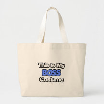 This Is My Boss Costume Canvas Bags