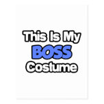 This Is My Boss Costume Postcards