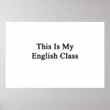 This Is My English Class Posters